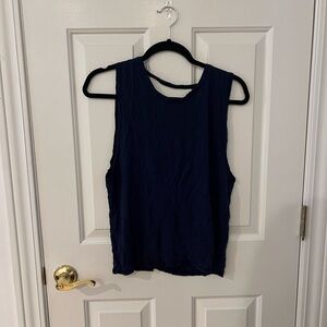 Aerie Blue Muscle Tee Tank Top
